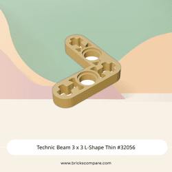 Technic Beam 3 x 3 L-Shape Thin #32056 - 5-Tan