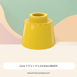 Cone 1.17 x 1.17 x 2/3 (Fez) #85975  - 24-Yellow