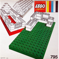 Lego 795 2 Large Baseplates