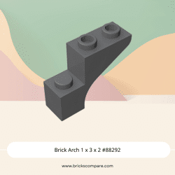Brick Arch 1 x 3 x 2 #88292 - 199-Dark Bluish Gray