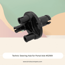 Technic Steering Hub for Portal Axle #92909  - 26-Black