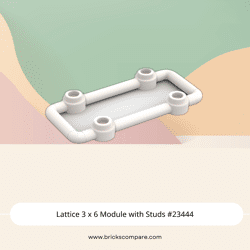 Lattice 3 x 6 Module with Studs #23444 - 1-White