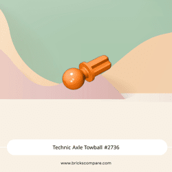 Technic Axle Towball #2736 - 106-Orange