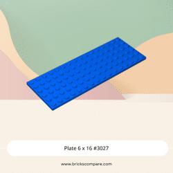 Plate 6 x 16 #3027 - 23-Blue