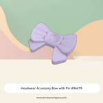 Headwear Accessory Bow with Pin #96479 - 325-Lavender