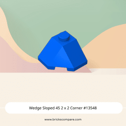 Wedge Sloped 45 2 x 2 Corner #13548 - 23-Blue