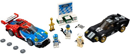 LEPIN 28004 2016 Ford GT with 1966 Ford GT40