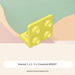 Bracket 1 x 2 - 2 x 2 Inverted #99207  - 226-Bright Light Yellow