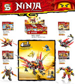 SY 1057A Ninjago Minifigure Loader 4 in 1 Flame Dragon 4