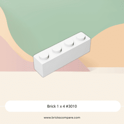 Brick 1 x 4 #3010 - 1-White