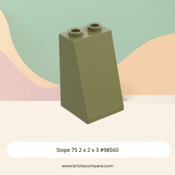 Slope 75 2 x 2 x 3 #98560 - 330-Olive Green