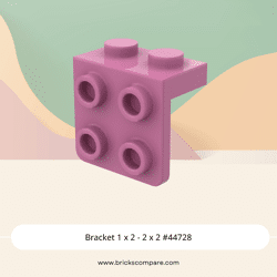 Bracket 1 x 2 - 2 x 2 #44728  - 221-Dark Pink