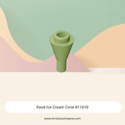 Food Ice Cream Cone #11610 - 330-Olive Green