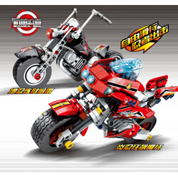 SY 7009B Mechanical Ninja: Yan Ninja Cyclonus Motorbike, Earth Blade Purgatory Harley