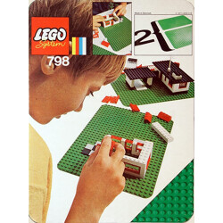 Lego 798 2 Medium Plates, Green