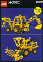 Lego 8862 Backhoe excavator