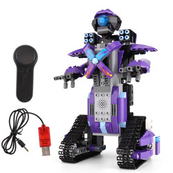 MOULDKING 13003 Star Team: Filled with Warriors Purple M3 Smart Robot Packed Remote Control Blocks