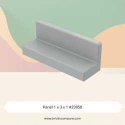 Panel 1 x 3 x 1 #23950 - 194-Light Bluish Gray