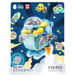 HAPPY BUILD YC-DZ-003 Tencent QQ building block doll: Jetboy