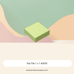 Flat Tile 1 x 1 #3070 - 326-Yellowish Green
