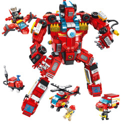 PANLOSBRICK 638003 Fire: Fire Robot 8 combinations.