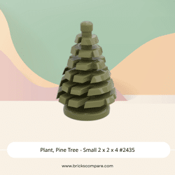 Plant, Pine Tree - Small 2 x 2 x 4 #2435 - 330-Olive Green