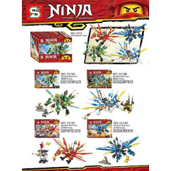 SY 1213D Ninjago Flying Dragon Rides 4 Skilling Double-Headed Dragons, Incandescent Sky Dragons, Fireworks Sky-Fire Pterosaurs, Ice-Fireworks