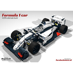 MOULDKING 13117 Formula One Racing Cars (within 42096 sets)