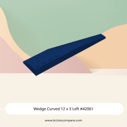 Wedge Curved 12 x 3 Left #42061 - 140-Dark Blue