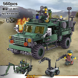 KAZI / GBL / BOZHI KY84040 Field troops: water steak mine car, M-ATV chariot