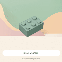 Brick 2 x 3 #3002 - 151-Sand Green