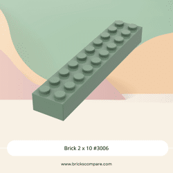 Brick 2 x 10 #3006 - 151-Sand Green
