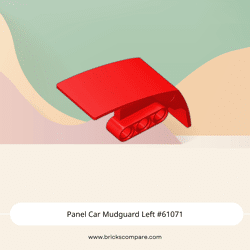 Panel Car Mudguard Left #61071 - 21-Red