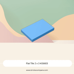 Flat Tile 2 x 3 #26603 - 102-Medium Blue