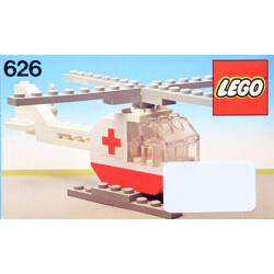 Lego 6626 Red Cross Rescue Helicopter