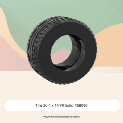 Tire 30.4 x 14 VR Solid #58090 - 26-Black