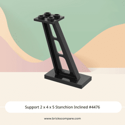 Support 2 x 4 x 5 Stanchion Inclined #4476 - 26-Black