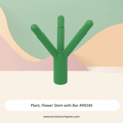 Plant, Flower Stem with Bar #99249 - 37-Bright Green