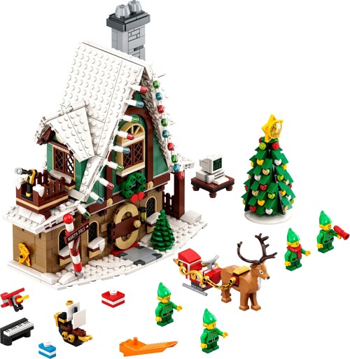QIZHILE 90012 Winter Village: Elf Club