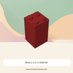 Brick 2 x 2 x 3 #30145 - 154-Dark Red