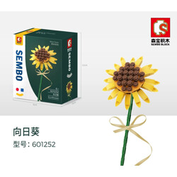 SEMBO 601252 Building Block Flower Workshop: Sunflower