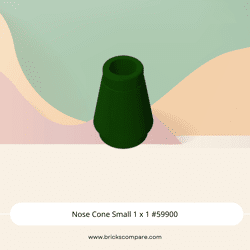 Nose Cone Small 1 x 1 #59900 - 141-Dark Green