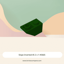 Slope Inverted 45 2 x 1 #3665 - 141-Dark Green