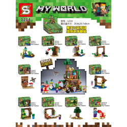 SY 1214-4 Minecraft: 10 combinations of mini tree houses