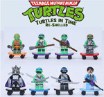 DECOOL / JiSi 505 Teenage Mutant Ninja Turtles: 8 Skateboard Minifigures