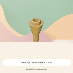 Food Ice Cream Cone #11610 - 5-Tan