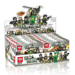 LEPIN 03070F Wolves Contingent 6-in-1 Military Set Combined Body Edition 6