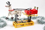 Rebrickable MOC-4121 Santa Claus sleigh