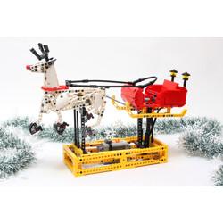 Rebrickable MOC-4121 Santa Claus sleigh