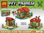 LEPIN 18015 Minecraft: Lakeside Cottage, Three-in-One